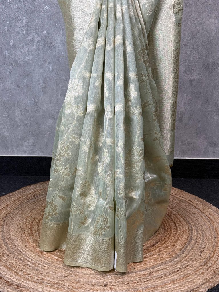 TISSUE SILK BANARASI SAREE - Image 3