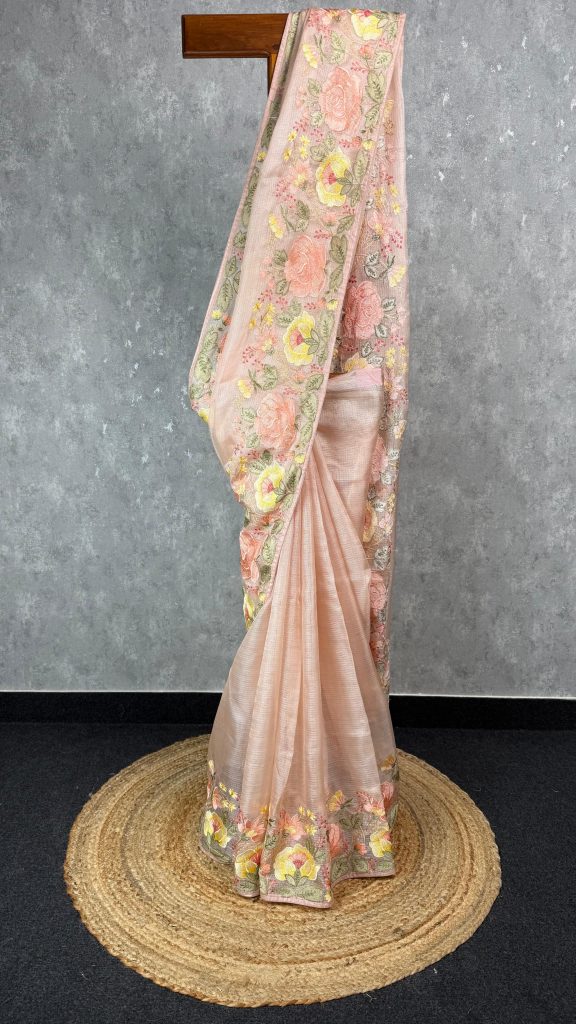 TUSSAR KOTA EMBROIDERY SAREE