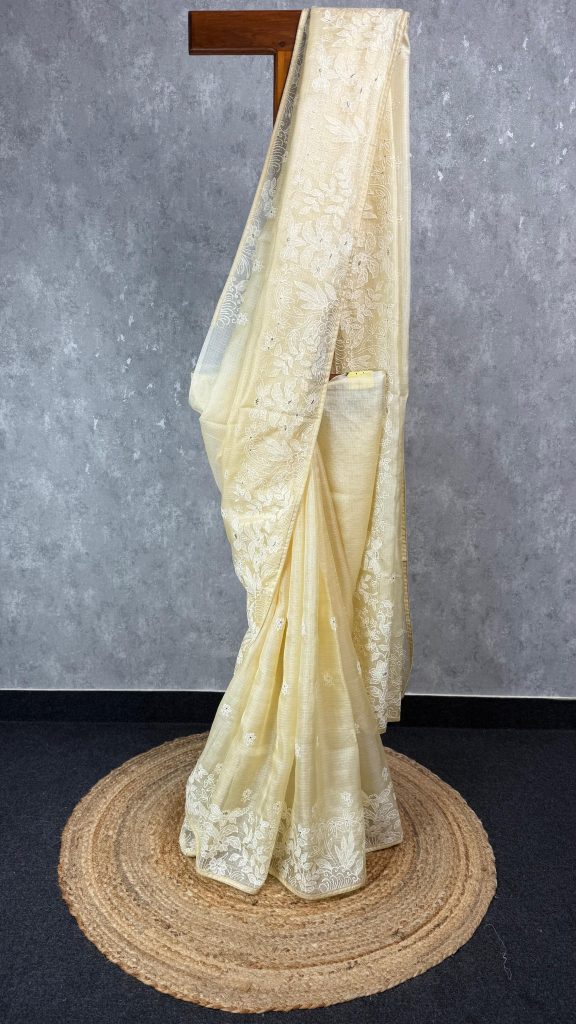 TUSSAR KOTA EMBROIDERY SAREE