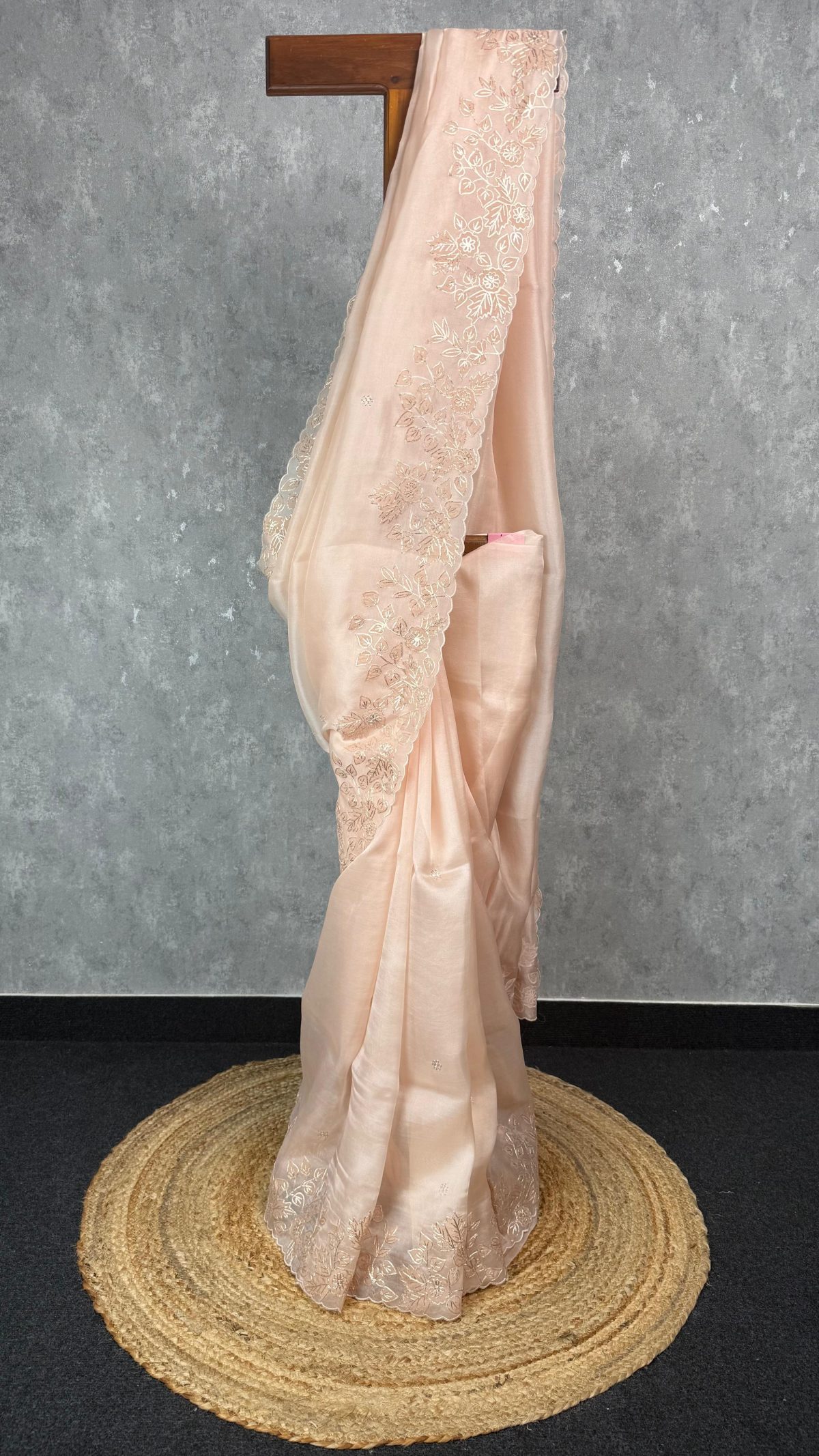SILK ORGANZA EMBROIDERY SAREE