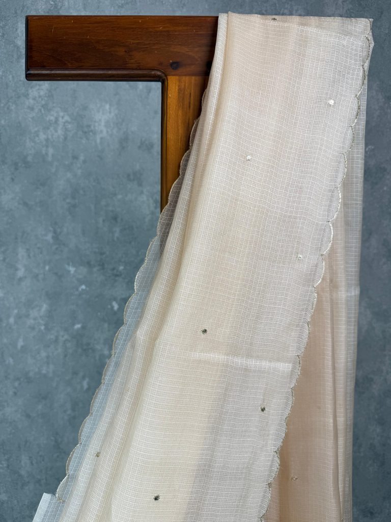 TUSSAR KOTA EMBROIDERY SAREE - Image 2