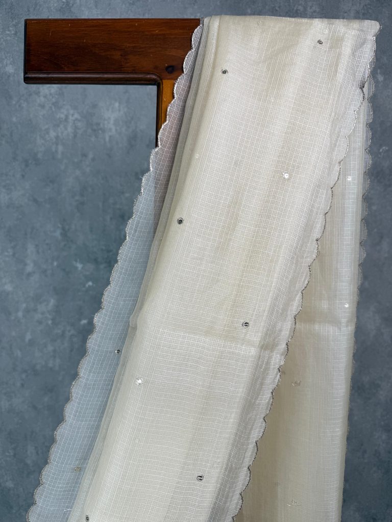 TUSSAR KOTA EMBROIDERY SAREE - Image 2