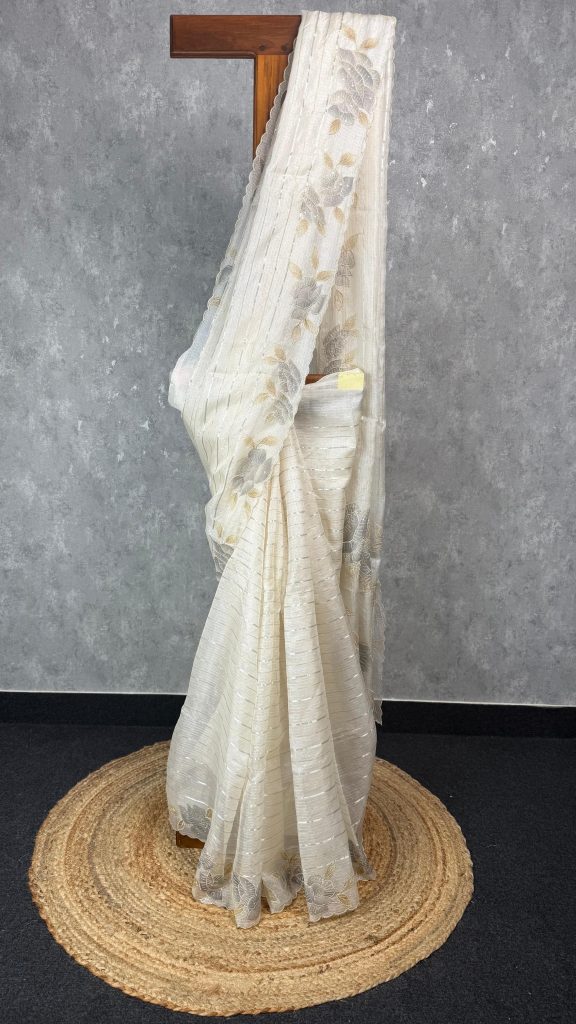 TUSSAR KOTA EMBROIDERY SAREE