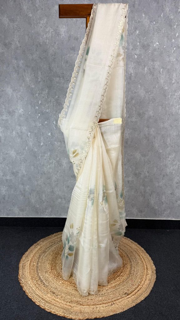 TUSSAR KOTA EMBROIDERY SAREE