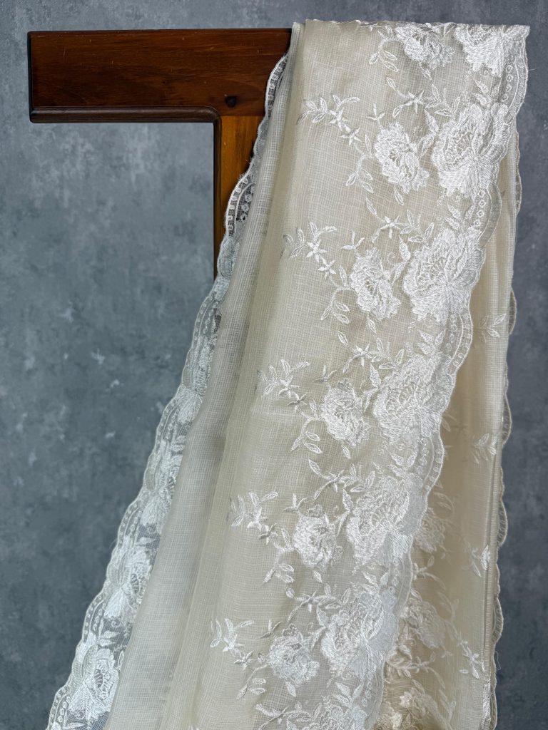 TUSSAR KOTA EMBROIDERY SAREE - Image 2
