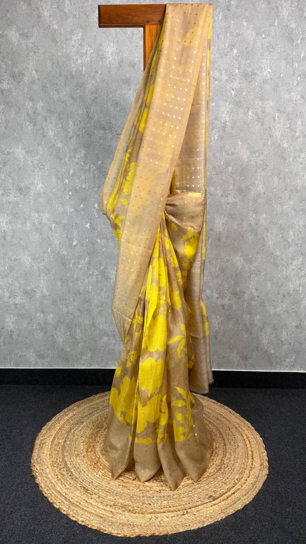 TISSUE KORA MUSLIN PRINTED SAREE