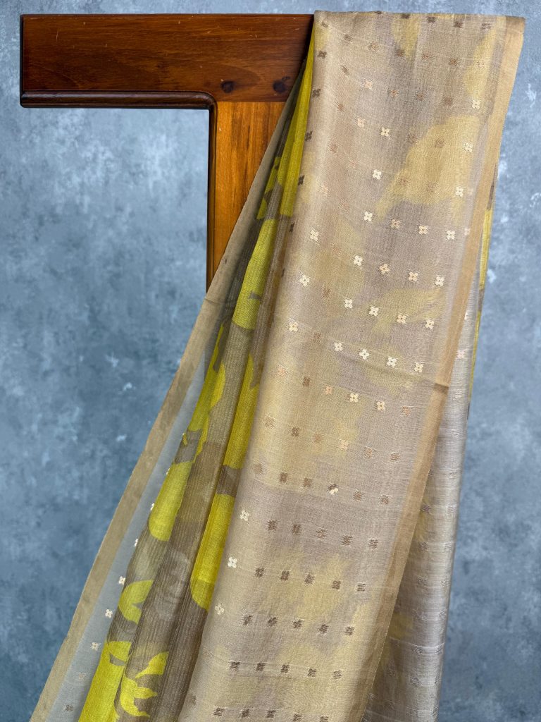 TISSUE KORA MUSLIN PRINTED SAREE - Image 2