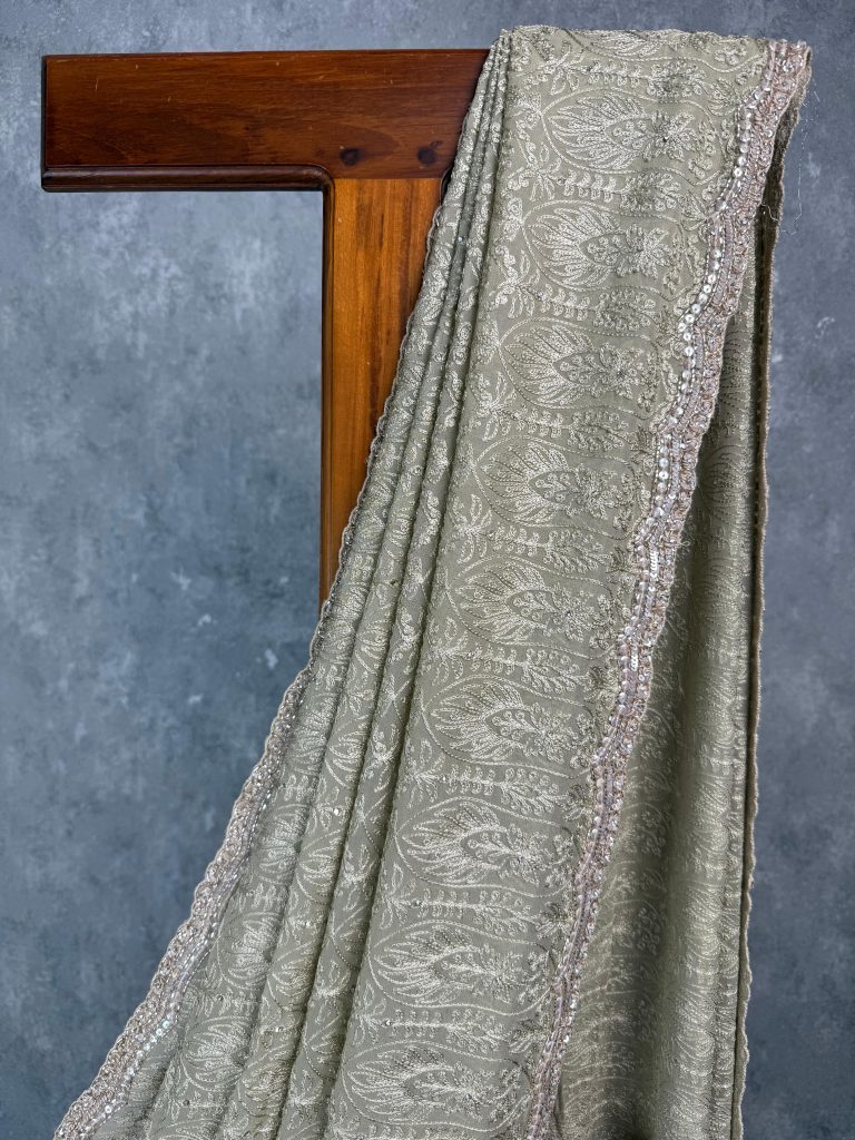 GEORGETTE EMBROIDERY SAREE - Image 2