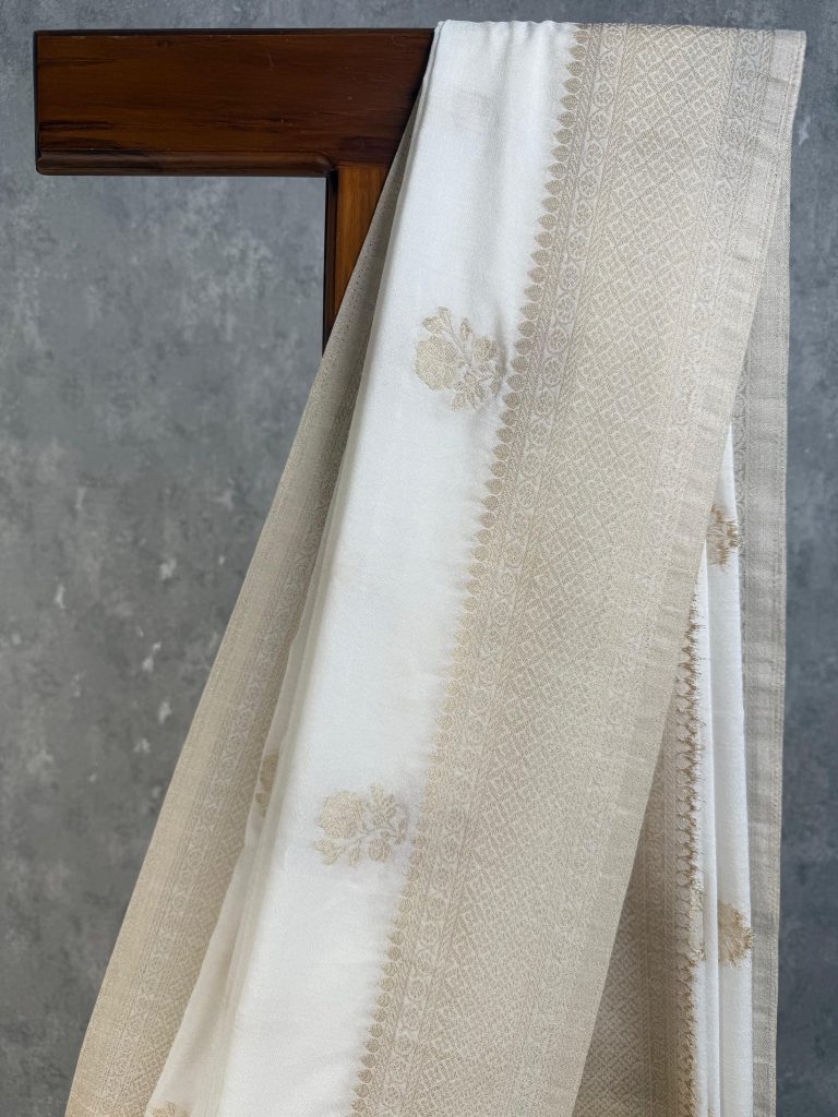 VISCOSE GEORGETTE BANARASI SAREE - Image 2