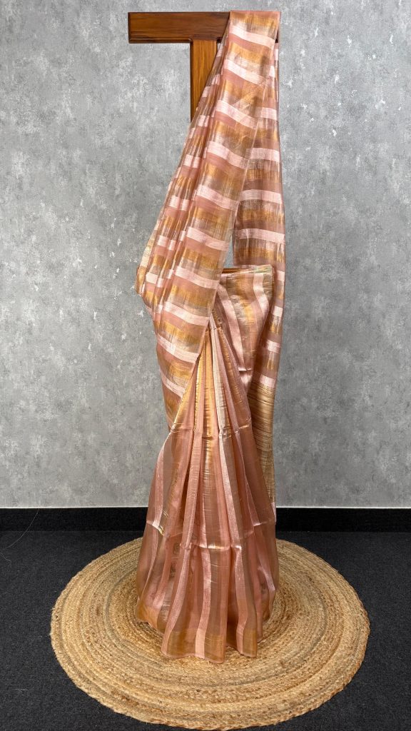 MUSLIN TUSSAR SILK SAREE