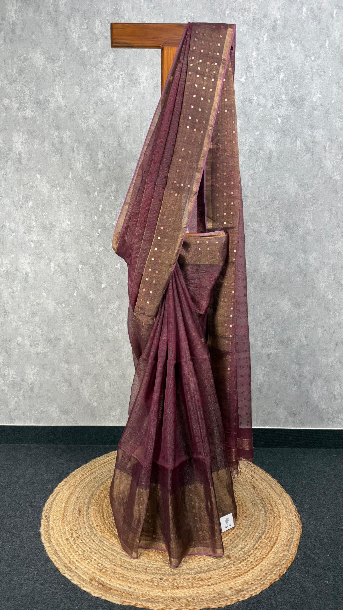 TISSUE KORA MUSLIN SEQUENCE SAREE