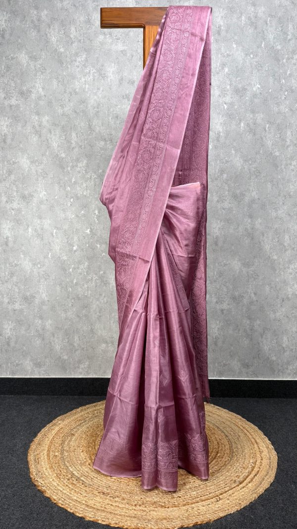 TUSSAR SILK EMBROIDERY SAREE