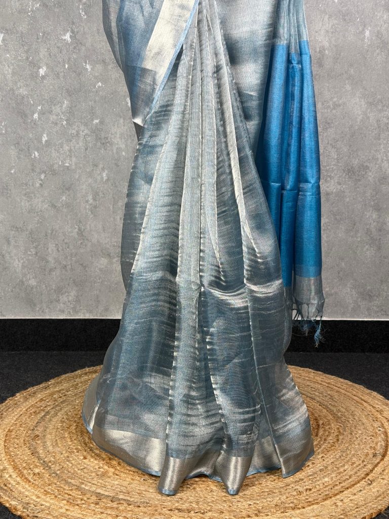 TUSSAR TISSUE SAREE - Image 3