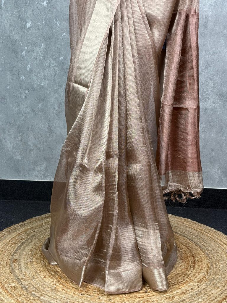 TUSSAR TISSUE SAREE - Image 3