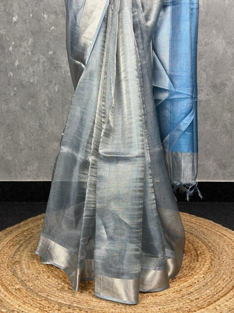 TUSSAR TISSUE SAREE - Image 3