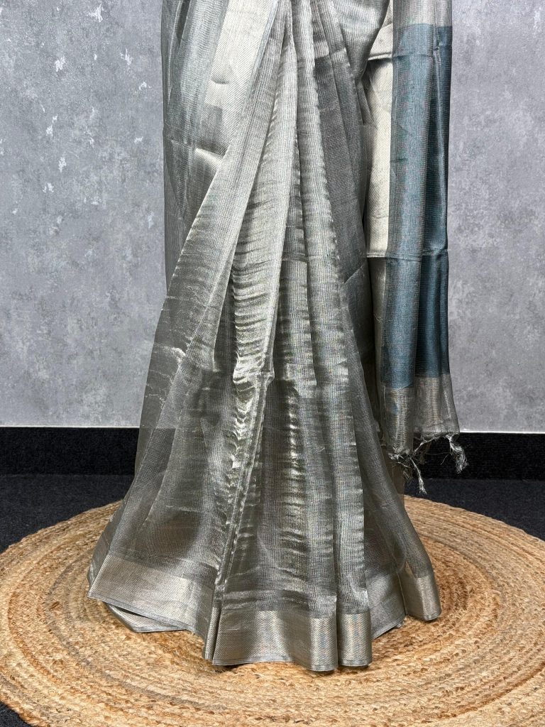 TUSSAR TISSUE SAREE - Image 3