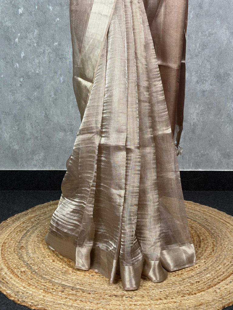 TUSSAR TISSUE SAREE - Image 3