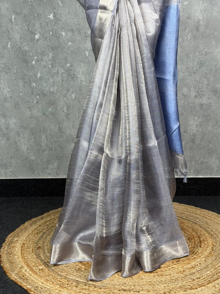 TUSSAR TISSUE SAREE - Image 3