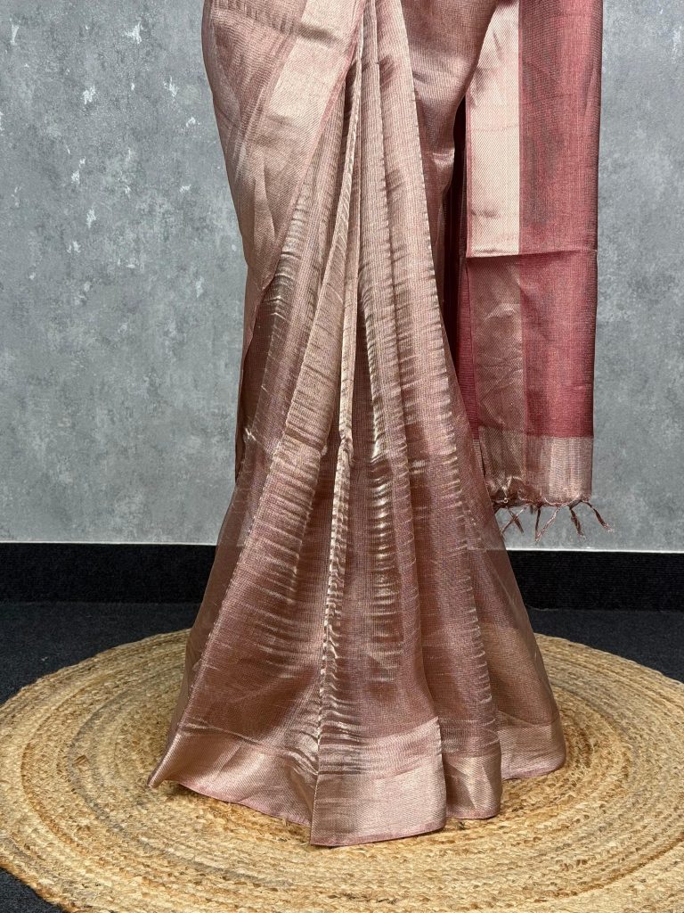 TUSSAR TISSUE SAREE - Image 3