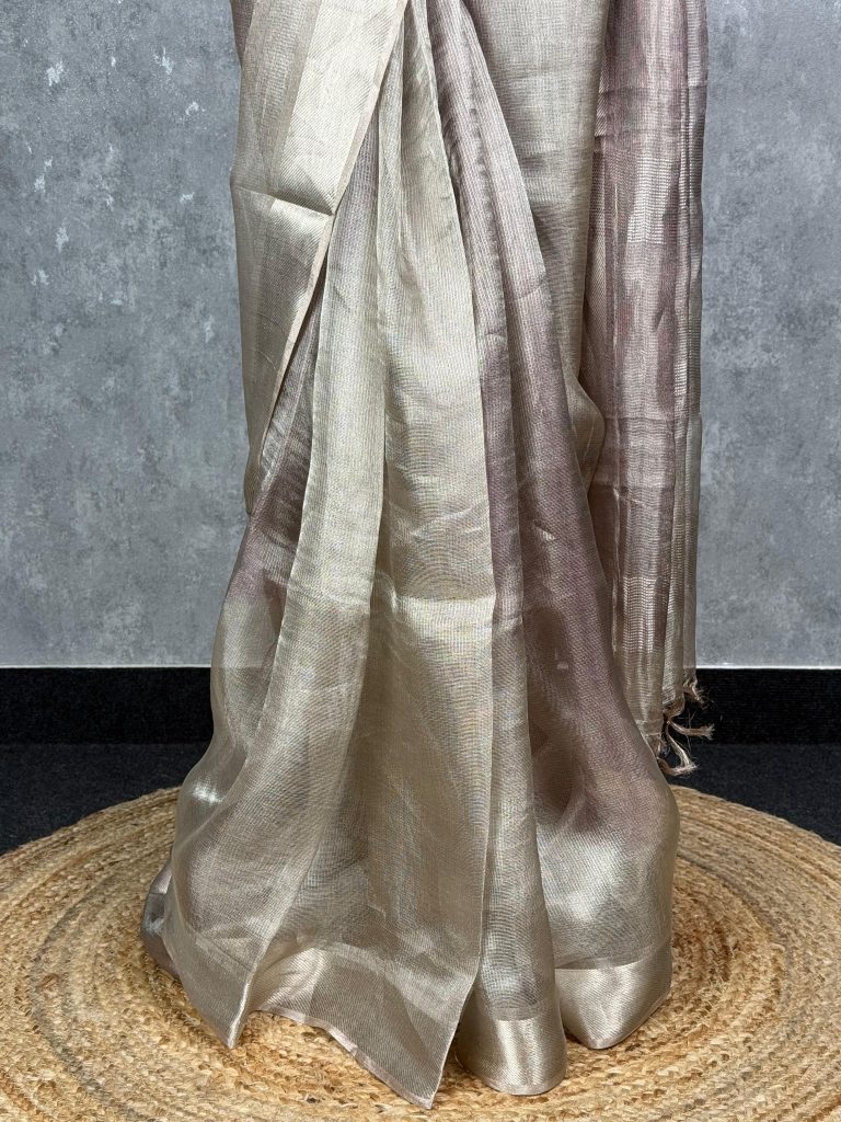 TUSSAR TISSUE SAREE - Image 3