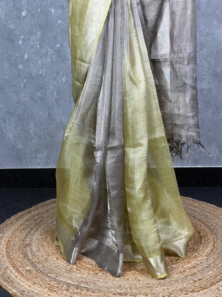 TUSSAR TISSUE SAREE - Image 3