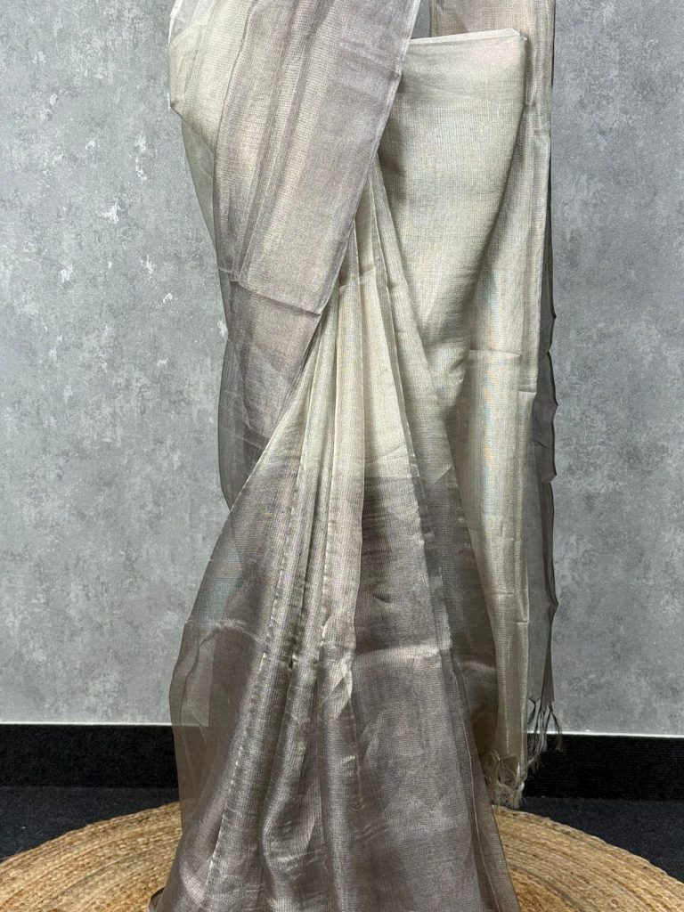 TUSSAR TISSUE SAREE - Image 3