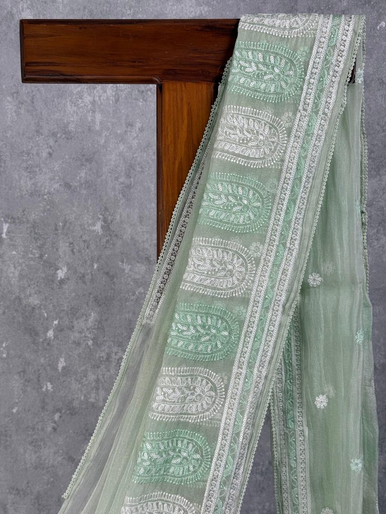 ORGANZA EMBROIDERY SAREE - Image 2