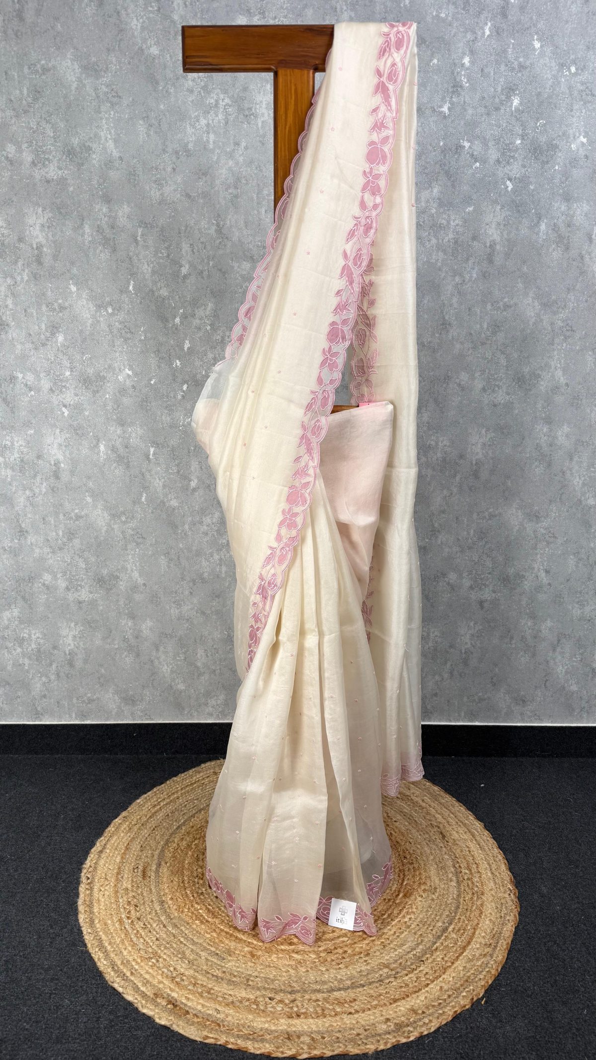 SILK ORGANZA EMBROIDERY SAREE