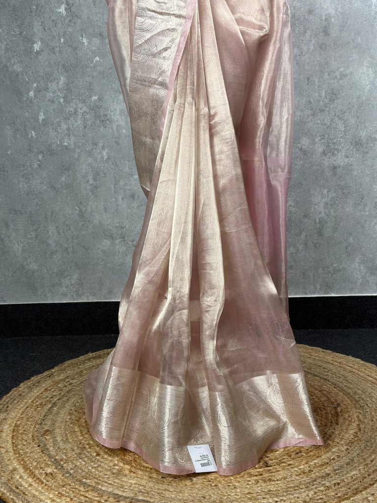 TISSSUE ORGANZA BANARASI SAREE - Image 3