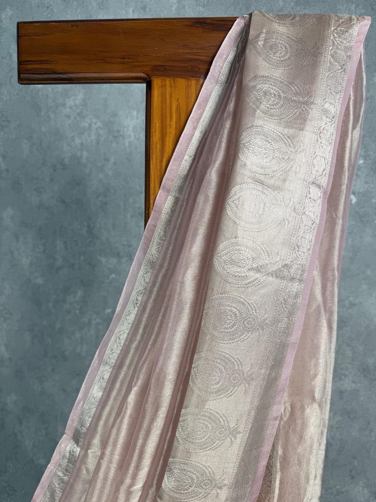 TISSSUE ORGANZA BANARASI SAREE - Image 2