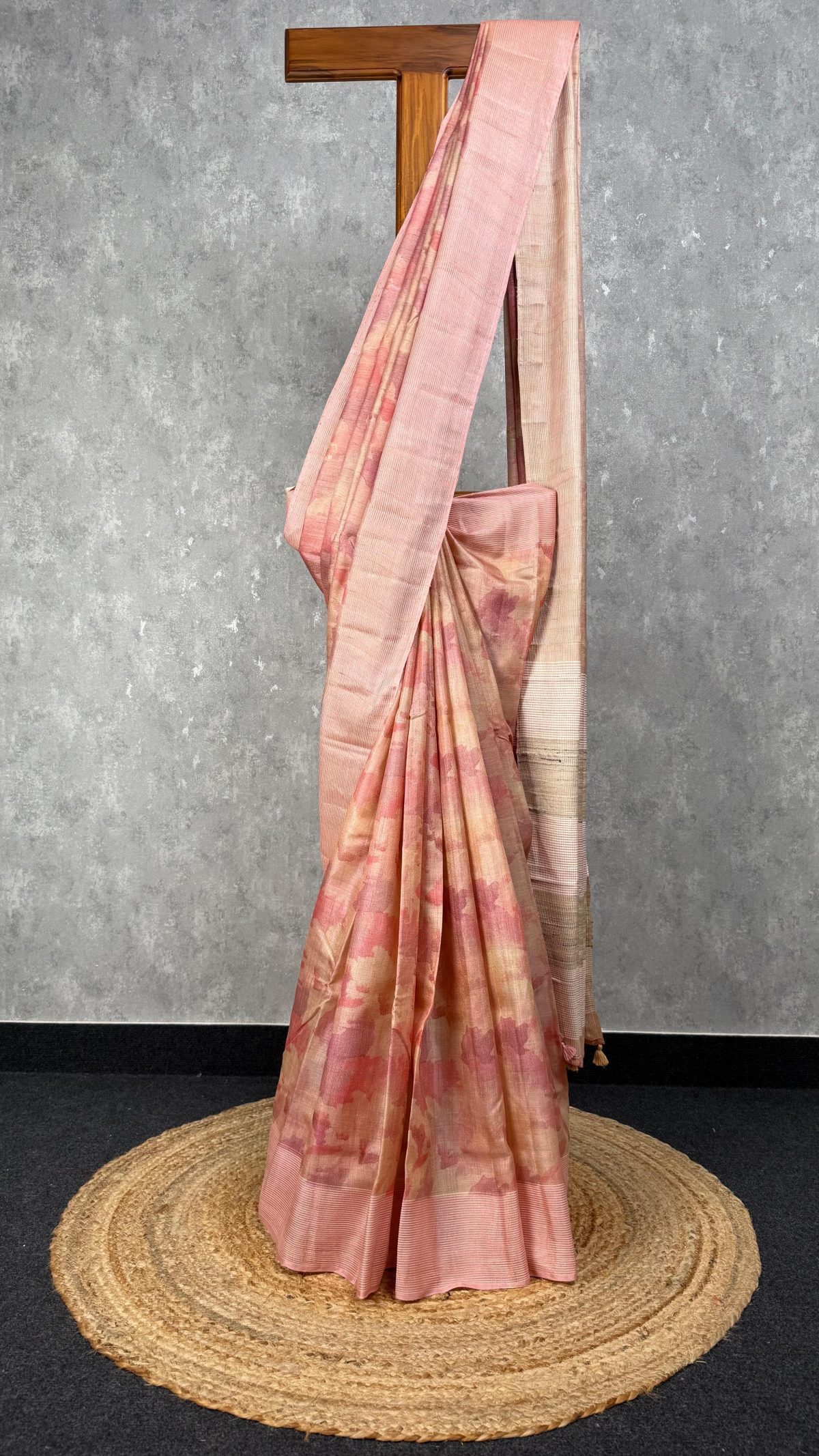 TUSSAR SILK PRINTED SAREE