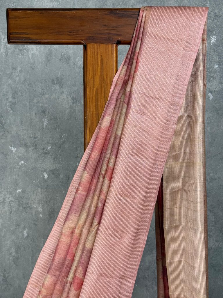 TUSSAR SILK PRINTED SAREE - Image 2