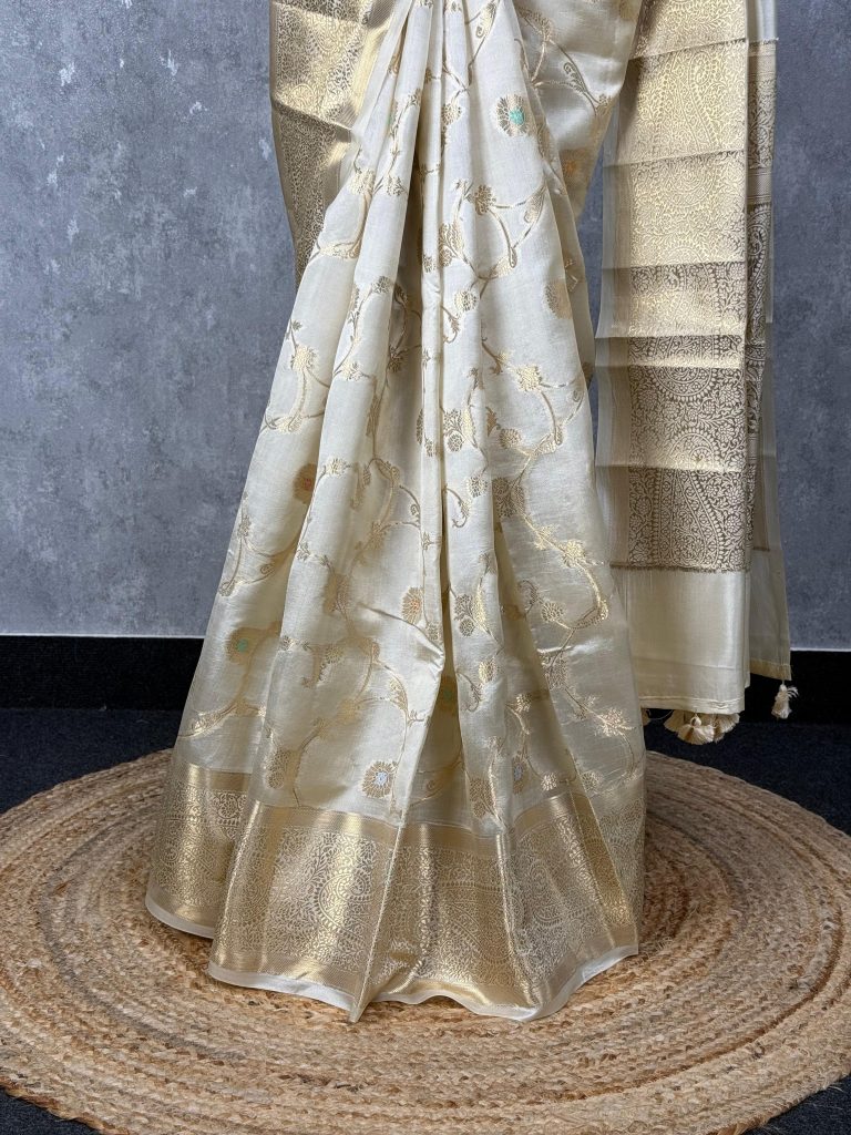 SOFT KATAN SILK ZARI WEAVING BANARASI SAREE - Image 3