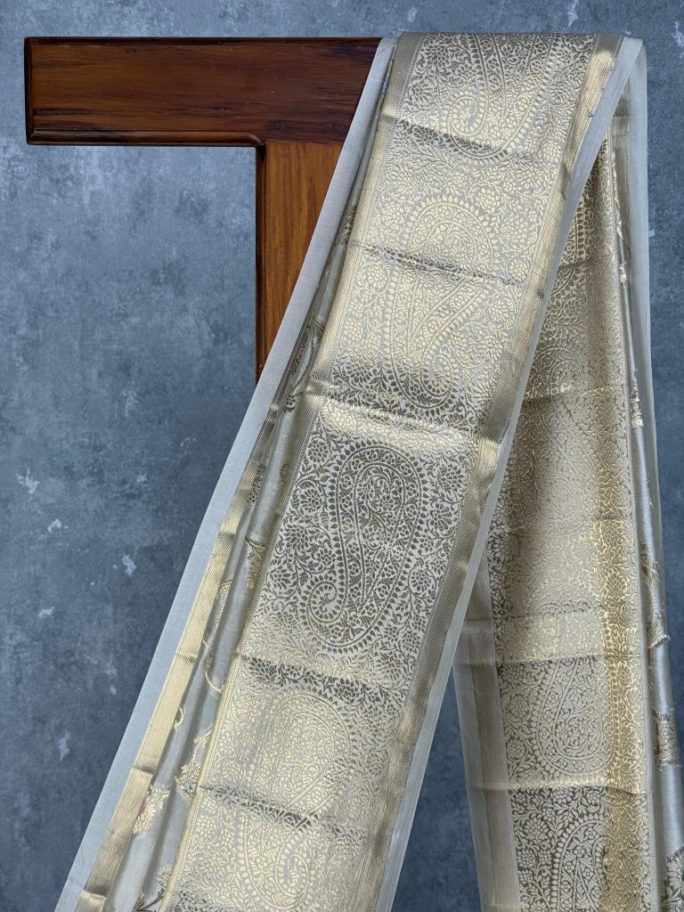 SOFT KATAN SILK ZARI WEAVING BANARASI SAREE - Image 2
