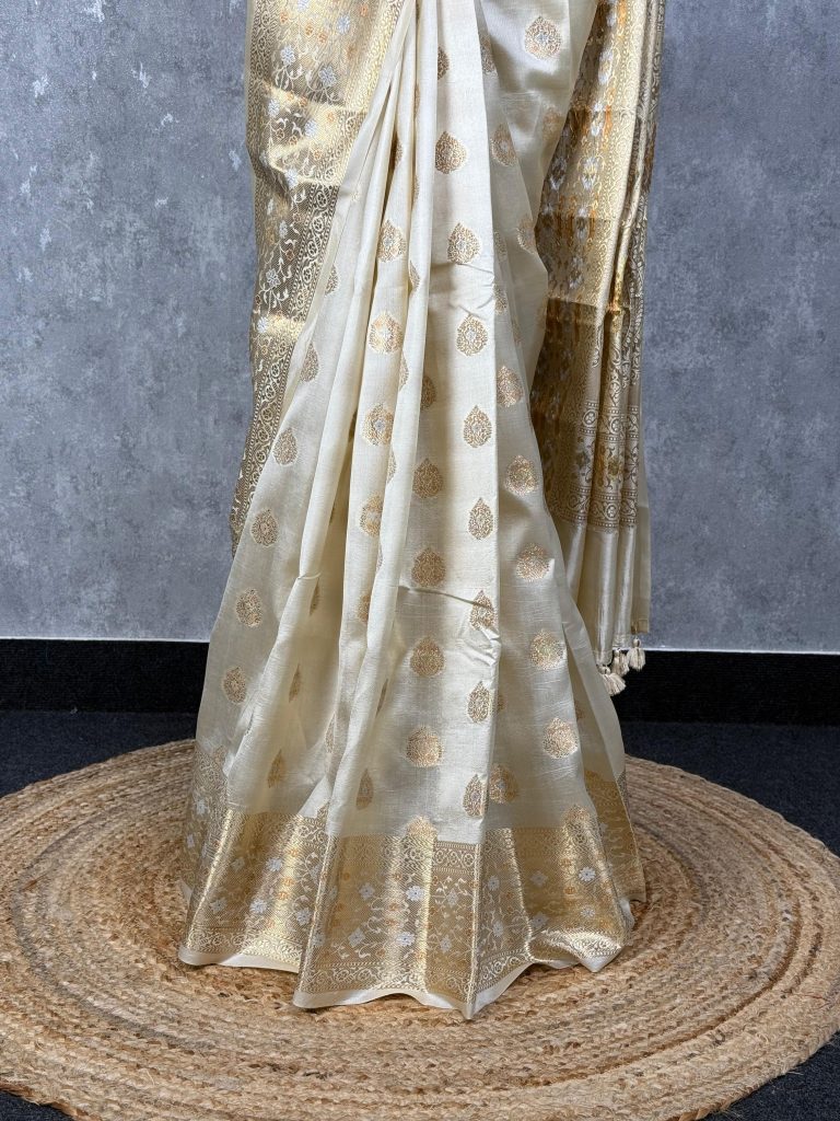 SOFT KATAN SILK ZARI WEAVING BANARASI SAREE - Image 3