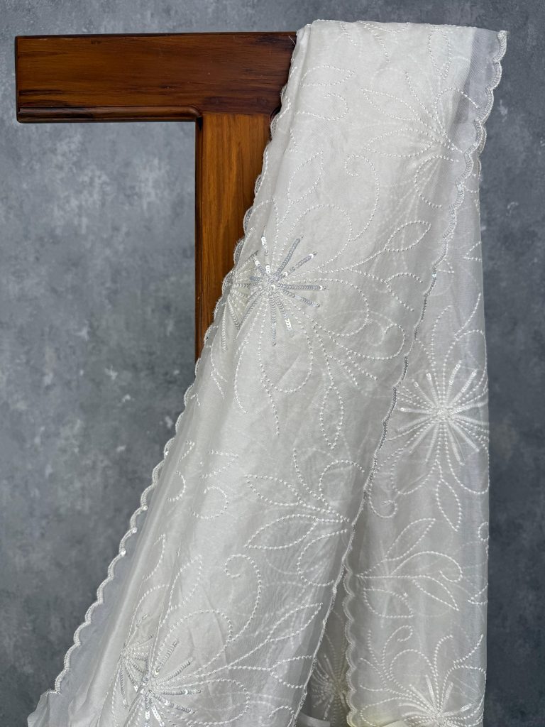 ORGANZA EMBROIDERY SAREE - Image 2