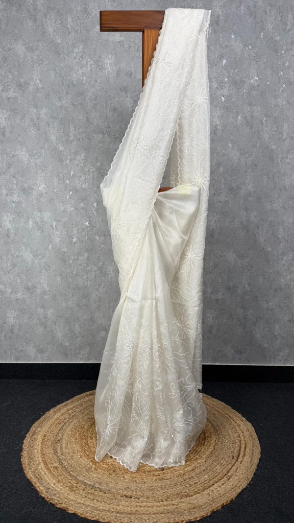 ORGANZA EMBROIDERY SAREE