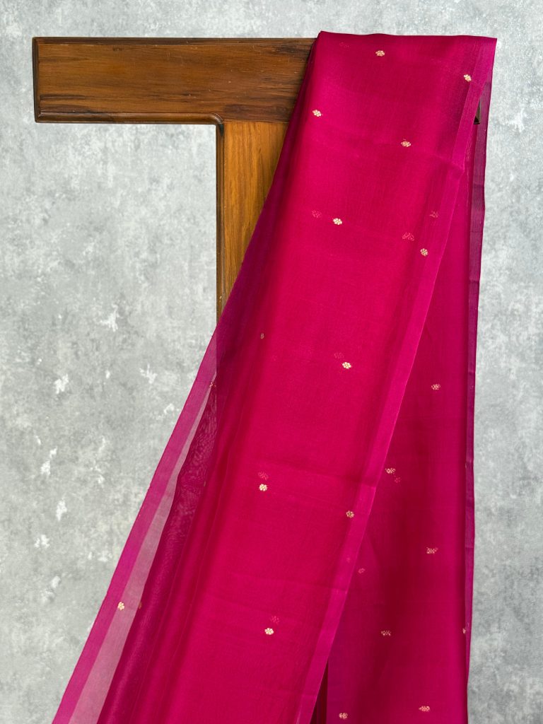SILK ORGANZA BANARASI SAREE - Image 2