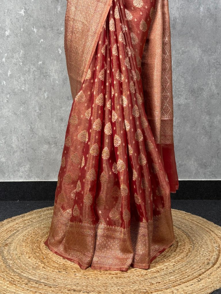 TISSUE ORGANZA BANARASI SAREE - Image 3