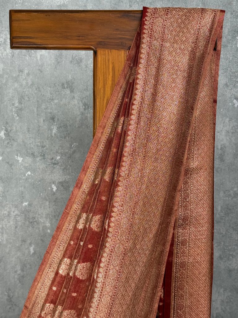 TISSUE ORGANZA BANARASI SAREE - Image 2