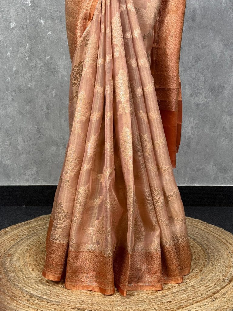 TISSUE ORGANZA BANARASI SAREE - Image 3