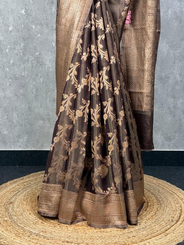 TISSUE ORGANZA BANARASI SAREE - Image 3