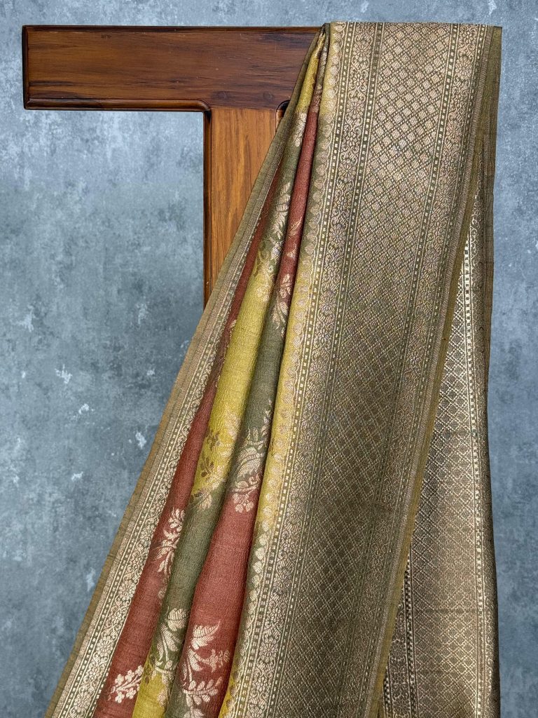 TUSSAR GEORGETTE BANARASI SAREE - Image 2