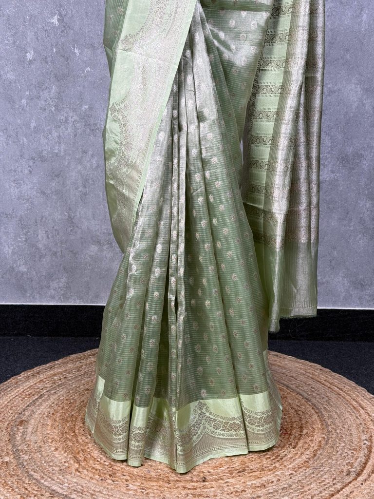 TISSUE ORGANZA BANARASI SAREE - Image 3