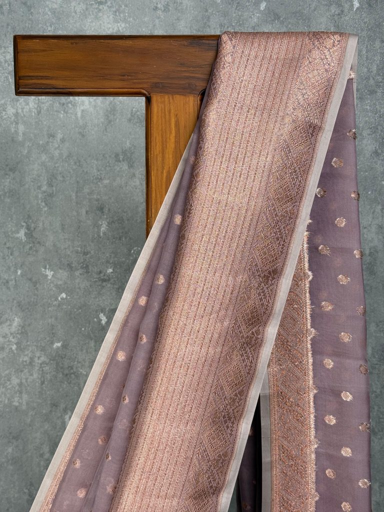 SILK ORGANZA BANARASI SAREE - Image 2