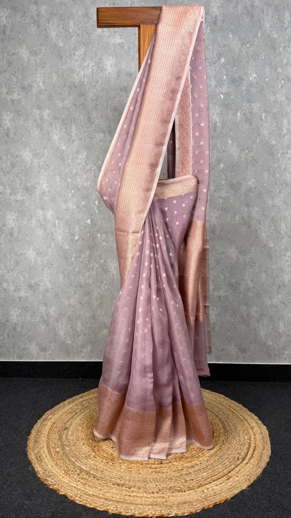 SILK ORGANZA BANARASI SAREE