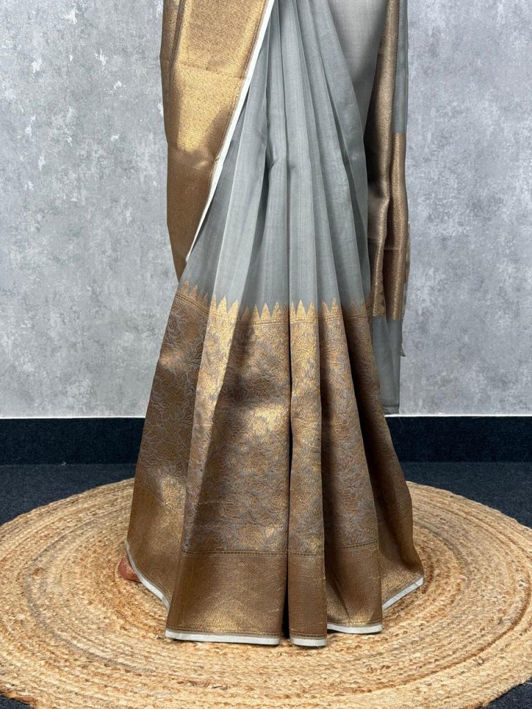 SILK ORGANZA BANARASI SAREE - Image 3