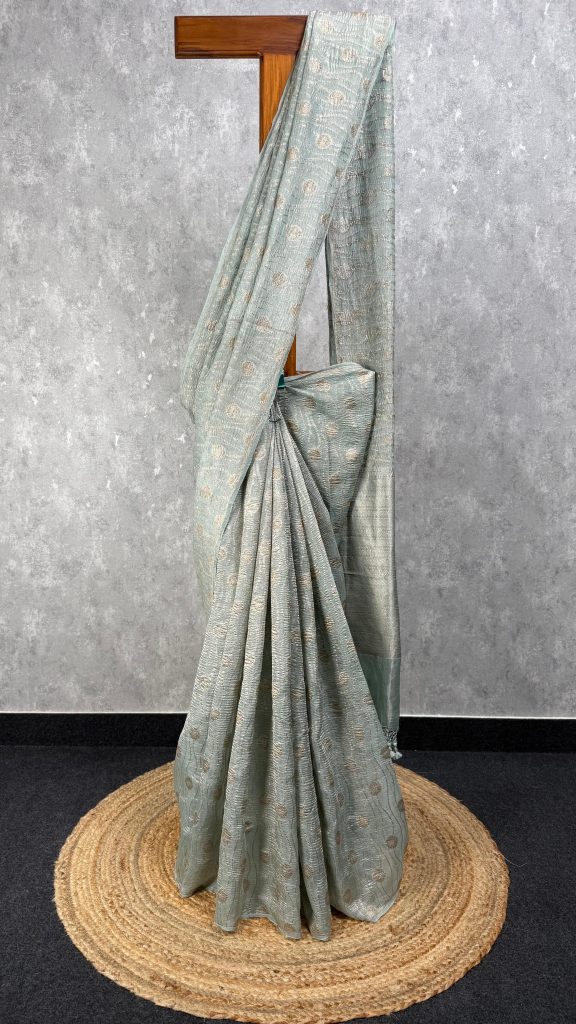 CRUSHED TISUUE ORGANZA BANARASI SAREE