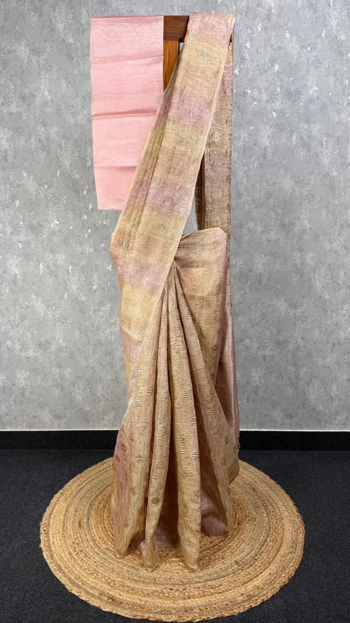 CRUSHED TISSUE ORGANZA BANARASI SAREE