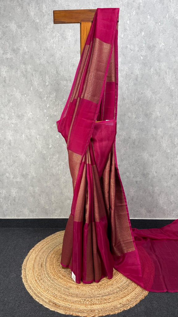 SILK ORGANZA BANARASI SAREE